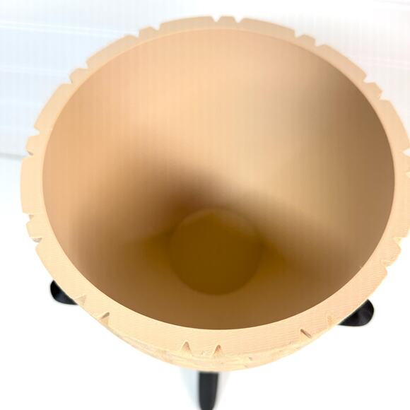 Triova Cachepot, Indoor Tabletop Planter Pot, No Drainage Holes, Elevated Design - Picture 6 of 13